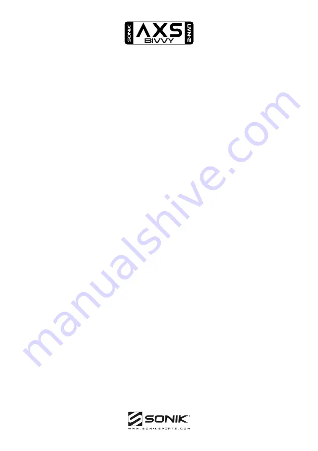 Sonik AXS BUVVY 2-MAN User Manual Download Page 2