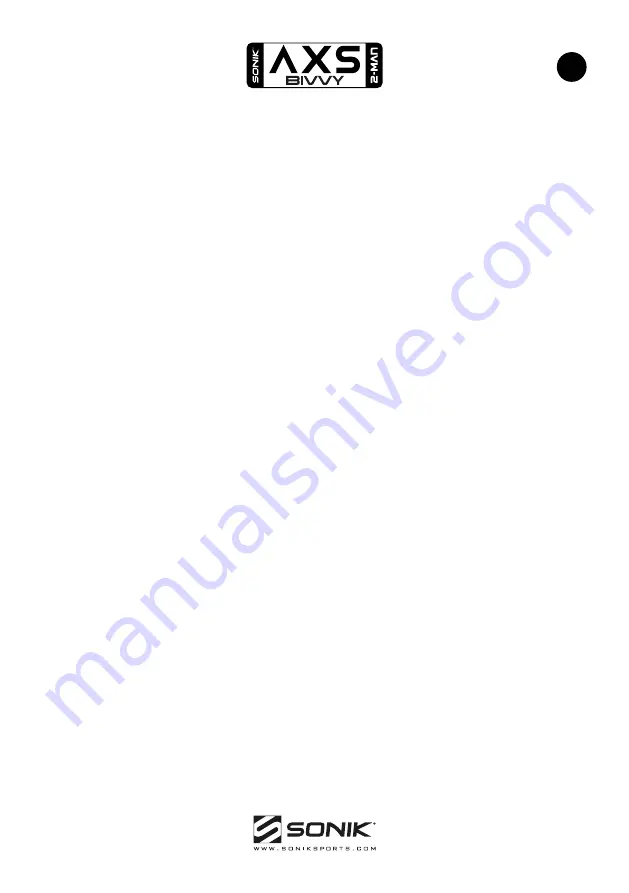 Sonik AXS BUVVY 2-MAN User Manual Download Page 6