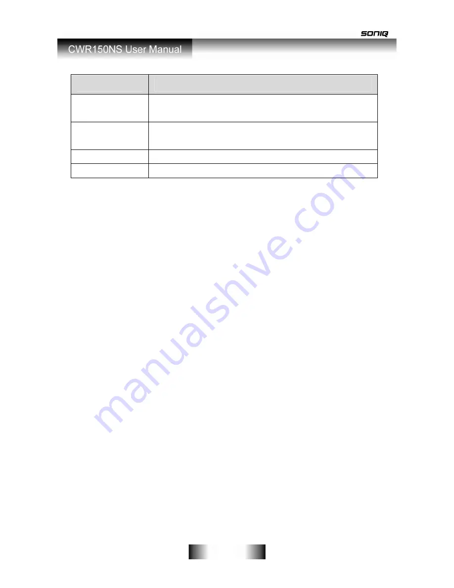 SONIQ CWR150NS-AU Instruction Manual Download Page 53