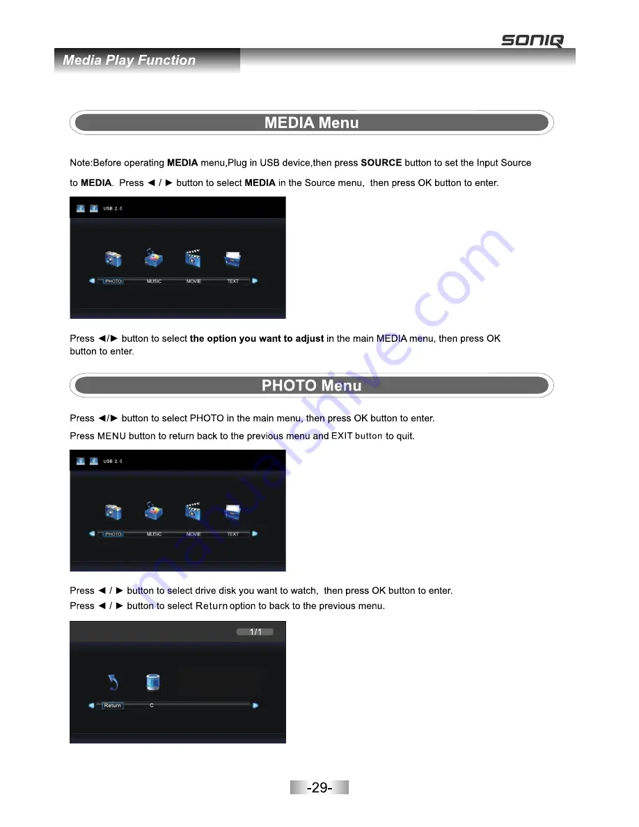 SONIQ E23Z12A Instruction Manual Download Page 30