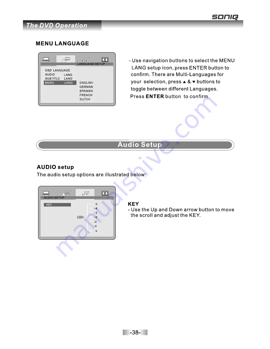 SONIQ E23Z12A Instruction Manual Download Page 39