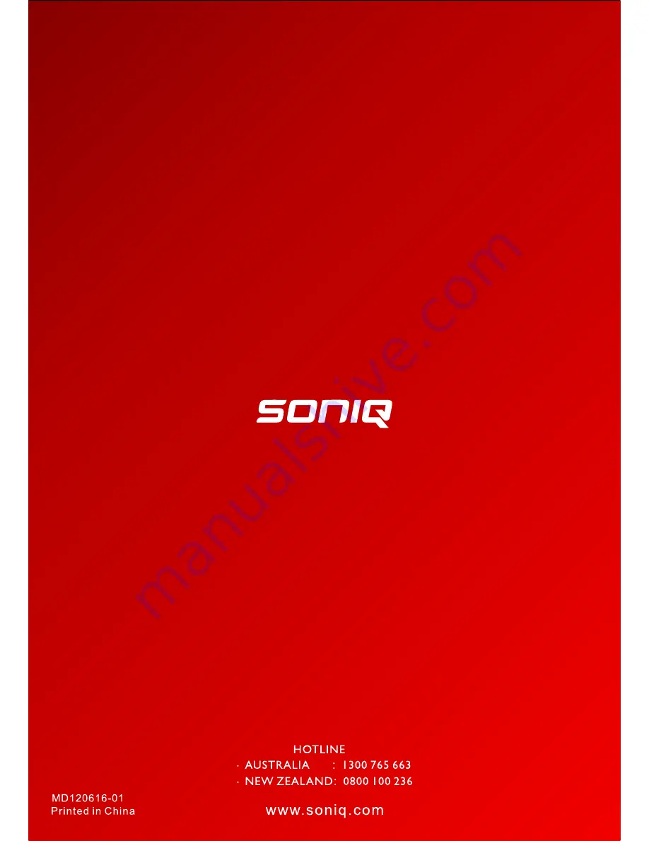 SONIQ E23Z12A Instruction Manual Download Page 44