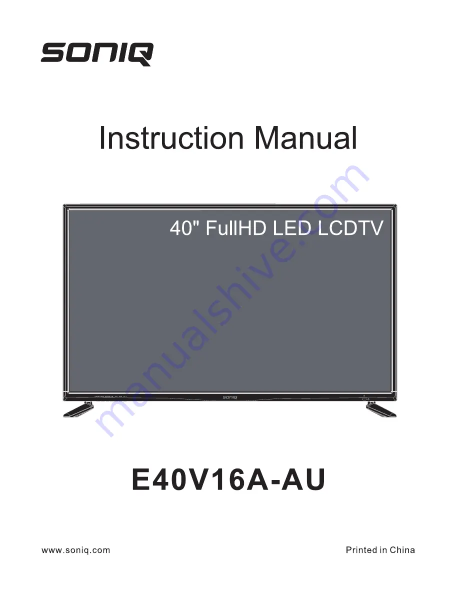 SONIQ E40V16A-AU Скачать руководство пользователя страница 1