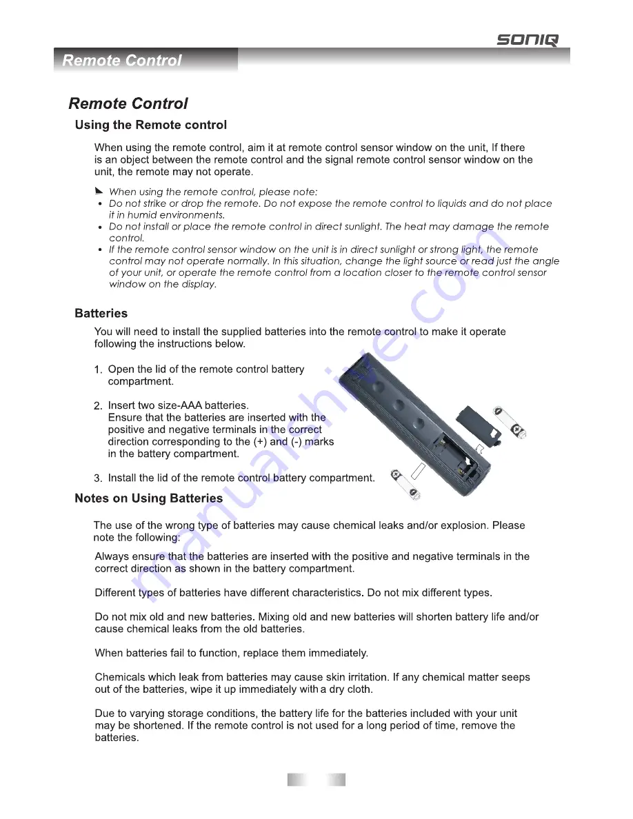 SONIQ L42V11A -AU Скачать руководство пользователя страница 12