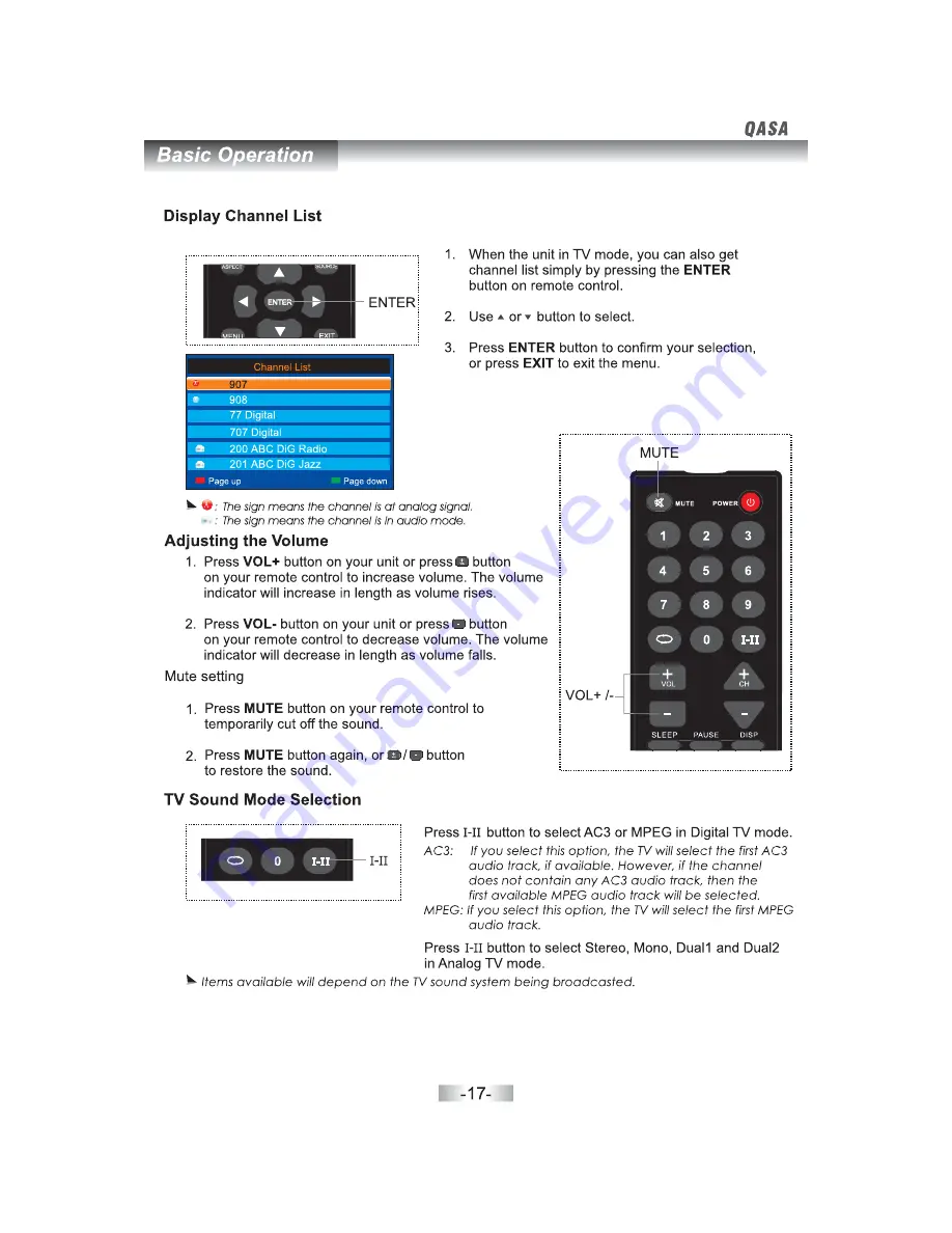 SONIQ QASA QSL470XT Скачать руководство пользователя страница 19