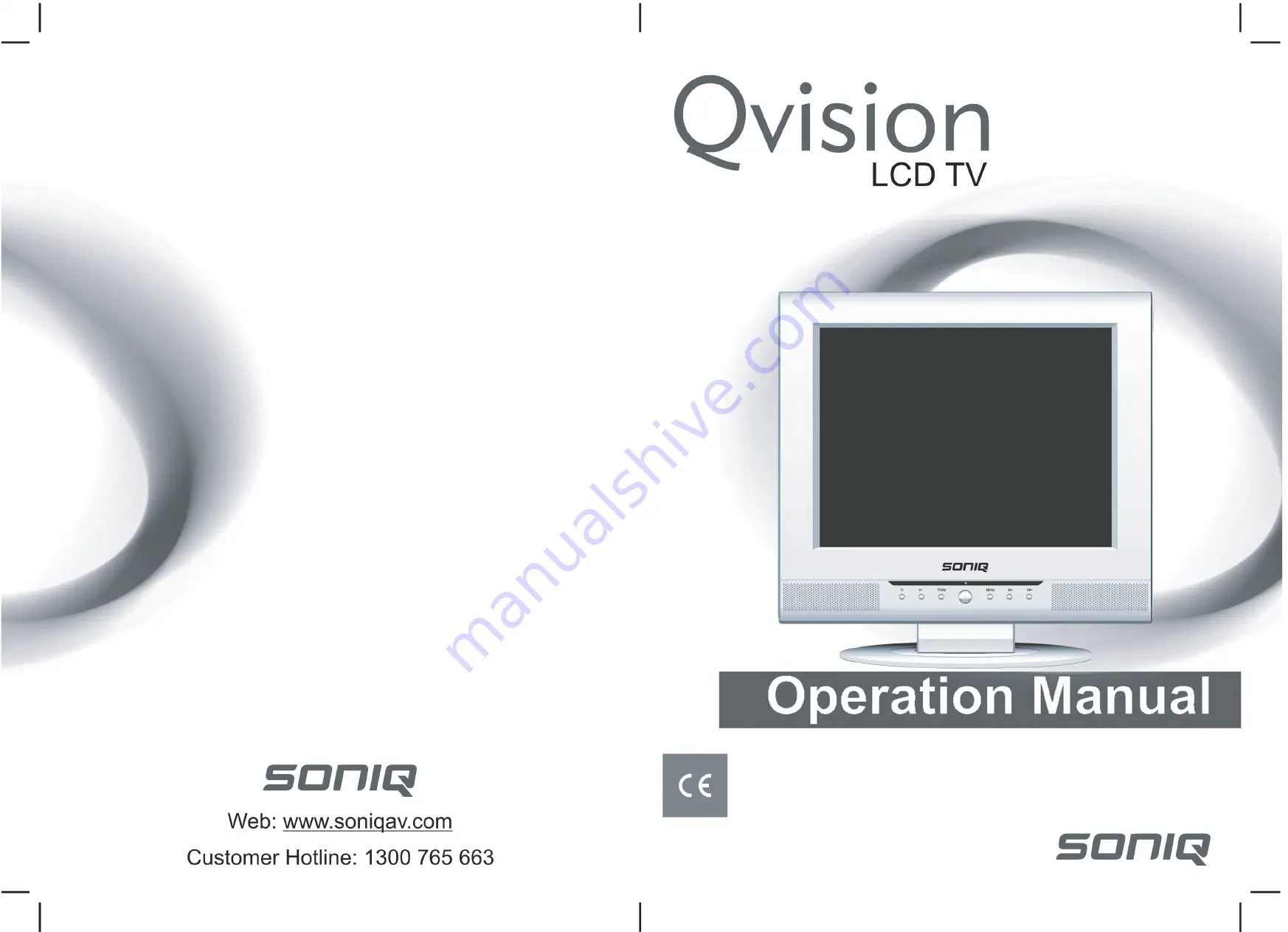 SONIQ Qvision LCDTV15/A Скачать руководство пользователя страница 1