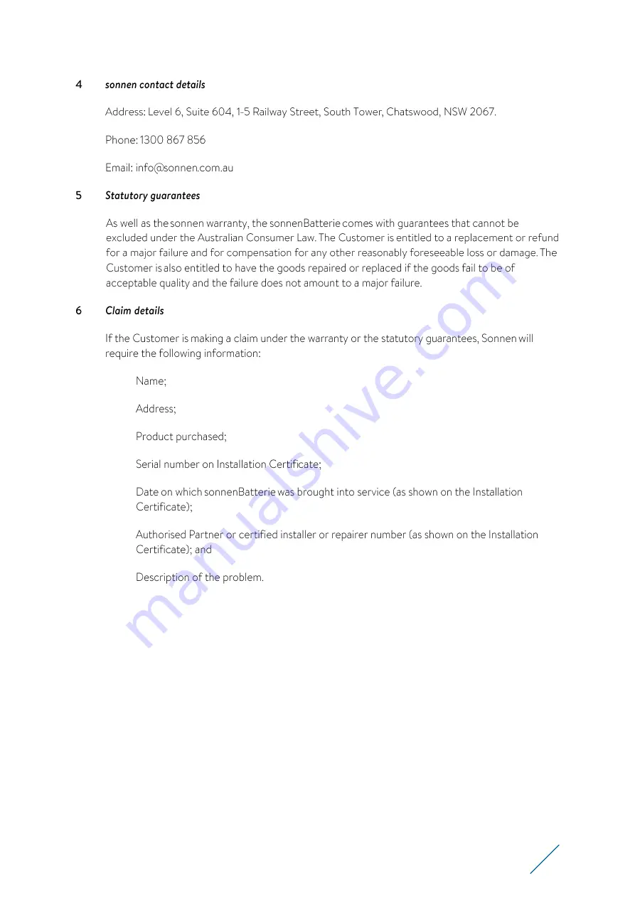 Sonnen sonnenBatterie eco 8.0/10 Operating Instructions Manual Download Page 33