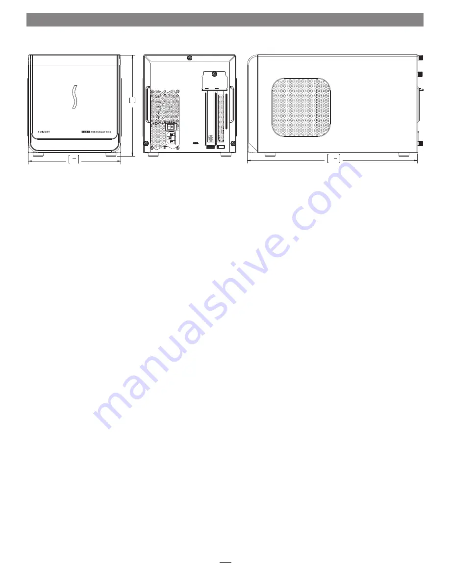 Sonnet eGFX Breakaway Box GPU-350W-TB3DEK Quick Start Manual Download Page 2