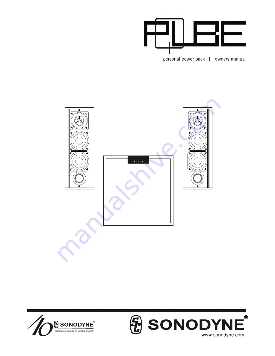 Sonodyne PQUBE Owner'S Manual Download Page 1