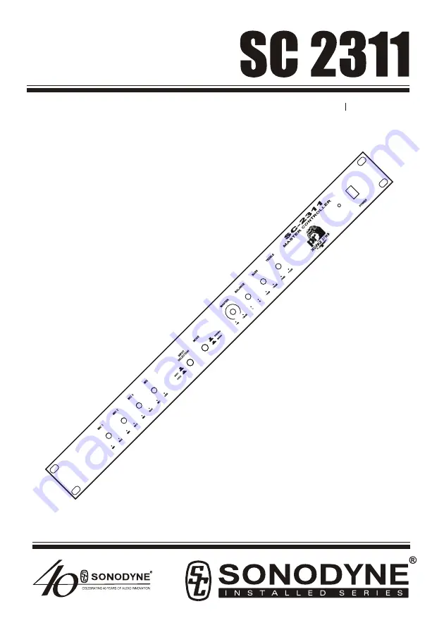 Sonodyne SC 2311 Owner'S Manual Download Page 1