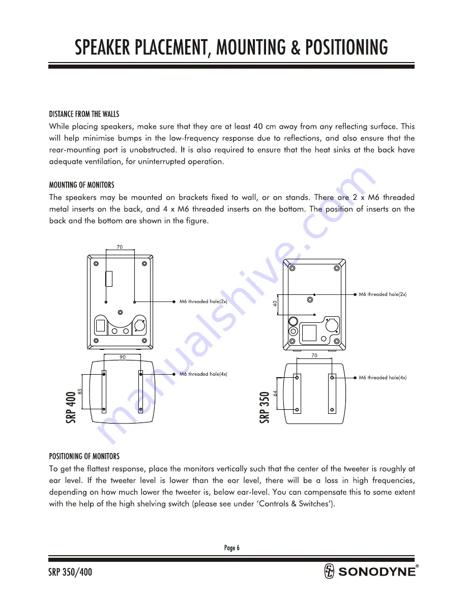 Sonodyne SRP 350 Owner'S Manual Download Page 7