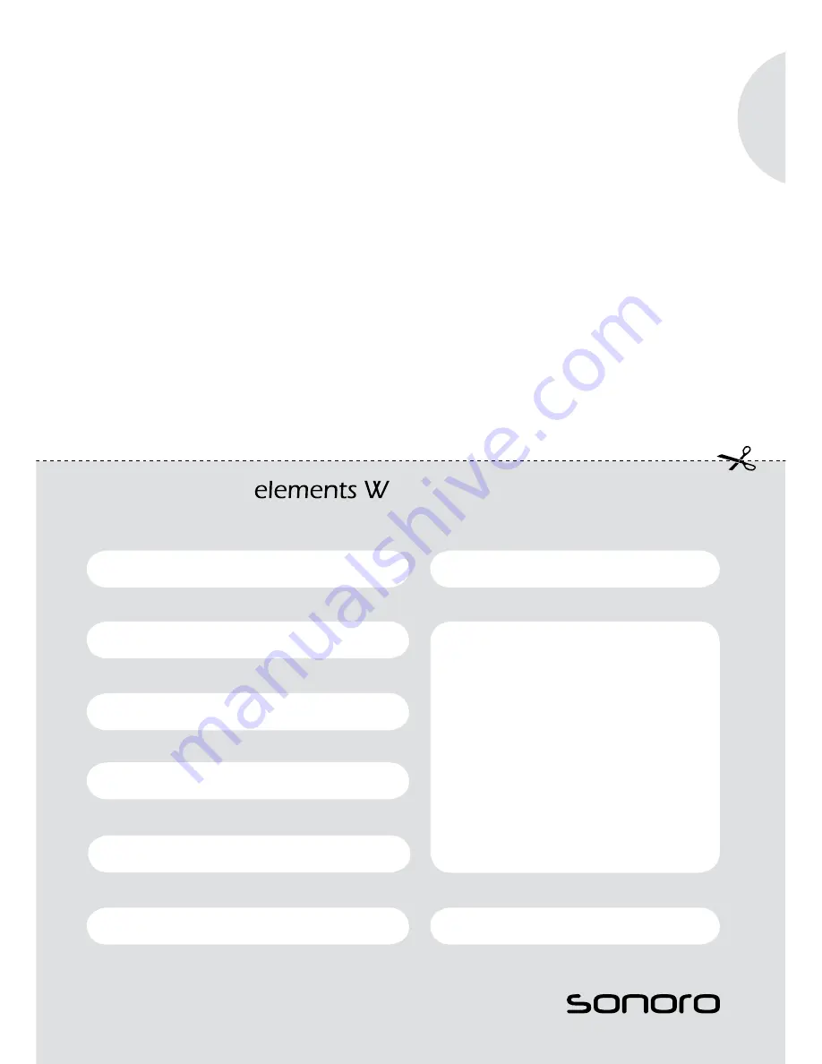 Sonoro Elements W Instruction Manual Download Page 119