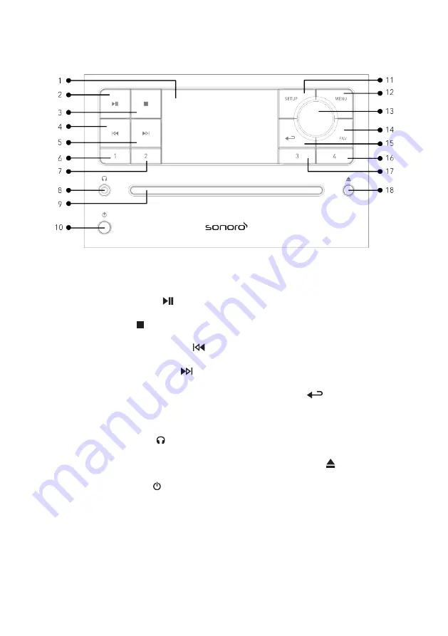 Sonoro Prestige SO-330 Operating Manual Download Page 6