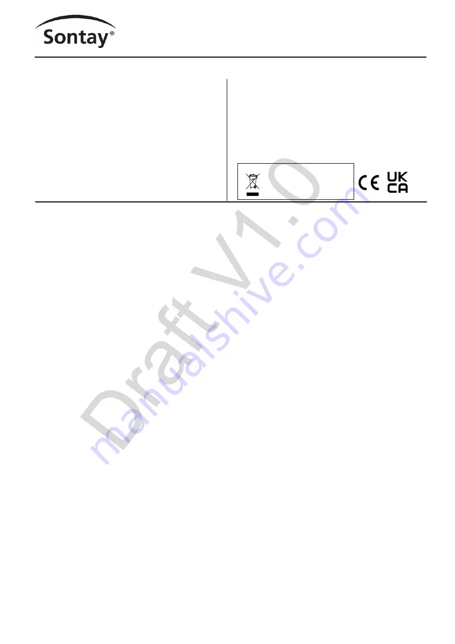 Sontay RF-LW-HUB Скачать руководство пользователя страница 1