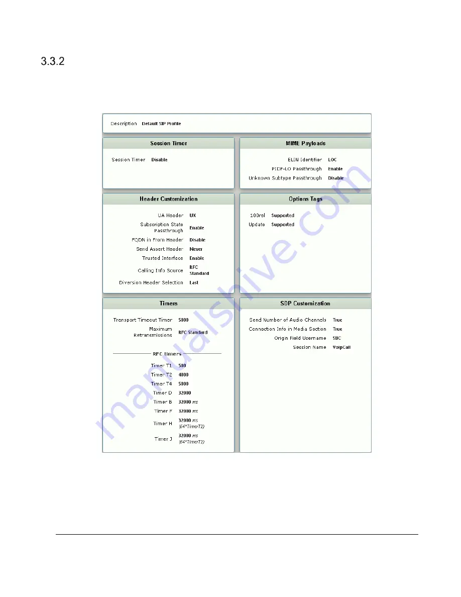 Sonus SBC 1000 Series Configuration Manual Download Page 19