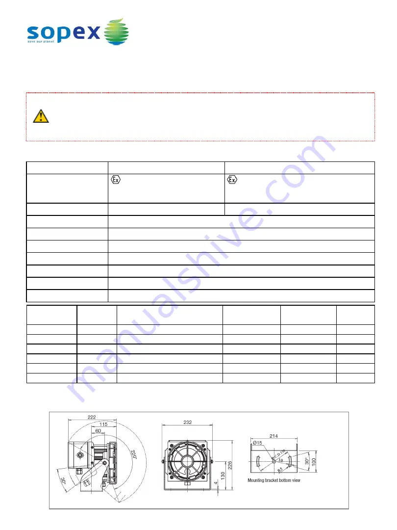 Sopex SXF8011W Instruction Manual Download Page 1