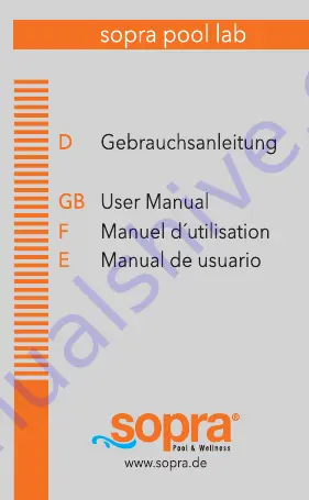 sopra PoolLab 1.0 User Manual Download Page 1