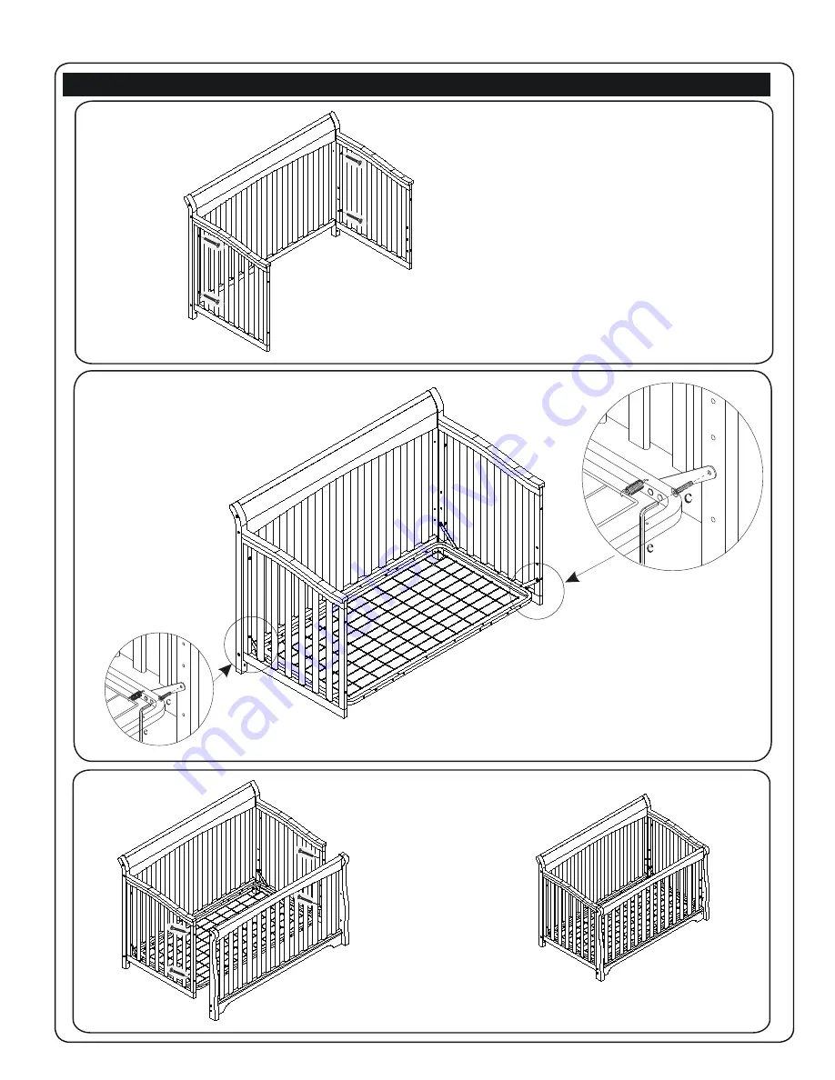 Sorelle Florence Crib W/ Toddler Rail Скачать руководство пользователя страница 6