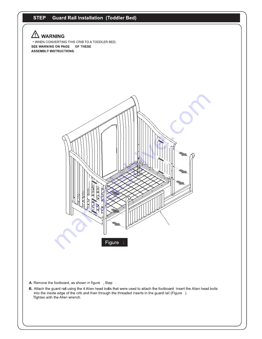 Sorelle Montgomery 4 in 1 Crib Assembly Instruction Manual Download Page 7