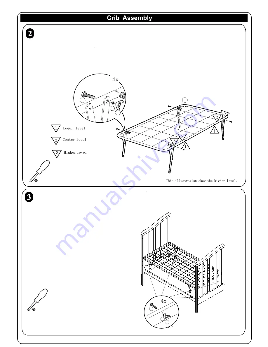 Sorelle Torino Crib Скачать руководство пользователя страница 4