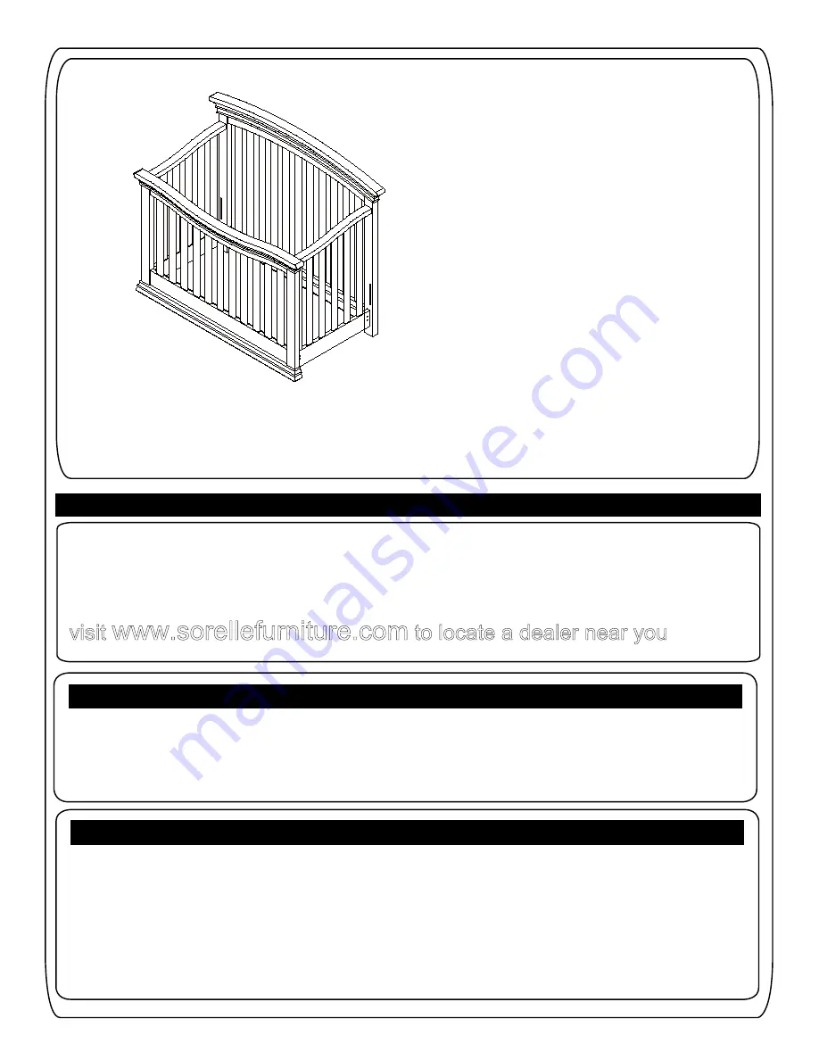 Sorelle Torino Crib Assembly Instruction Manual Download Page 6