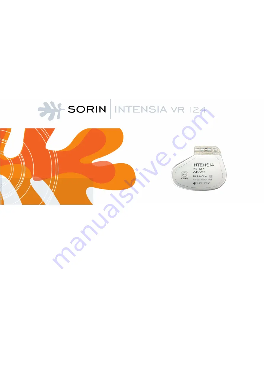 sorin Intensia VR 124 Implant Manual Download Page 1