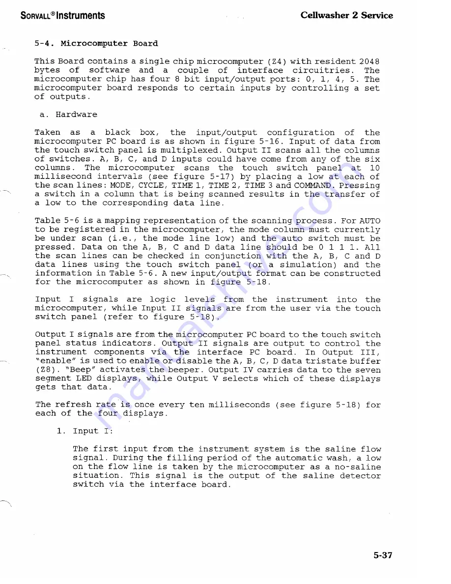 Sorvall Cellwasher 2 Service Manual Download Page 67