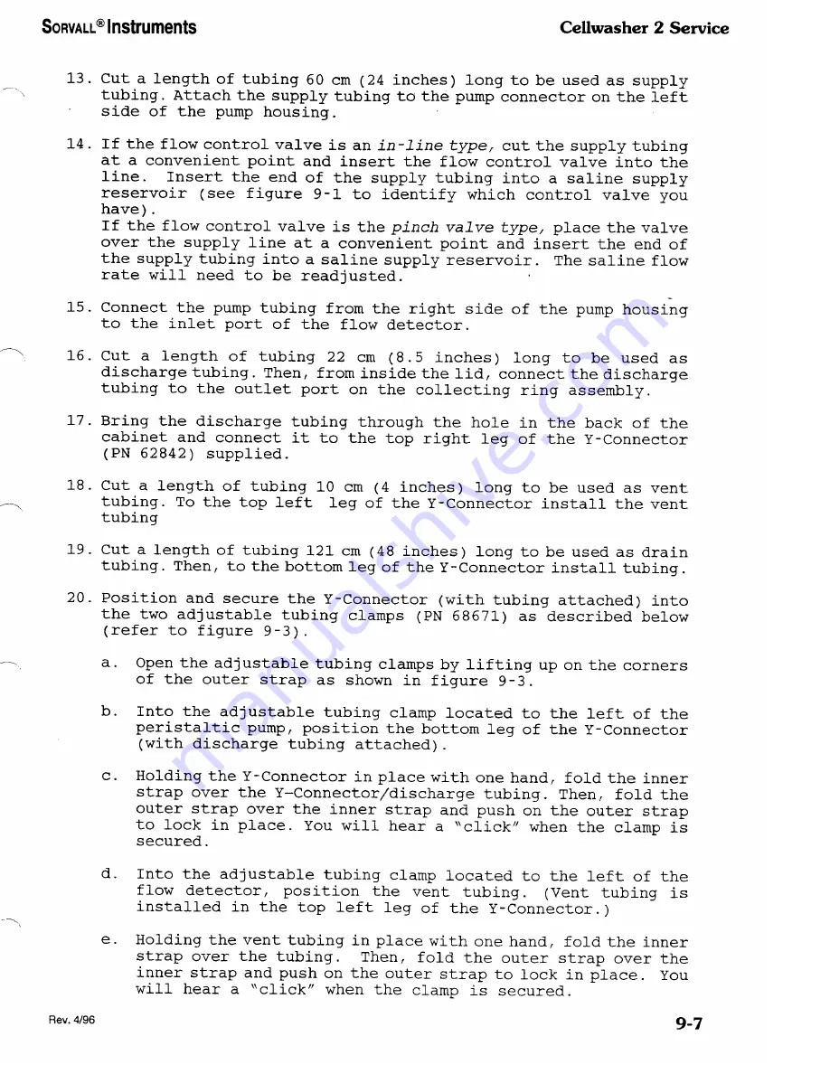 Sorvall Cellwasher 2 Service Manual Download Page 107