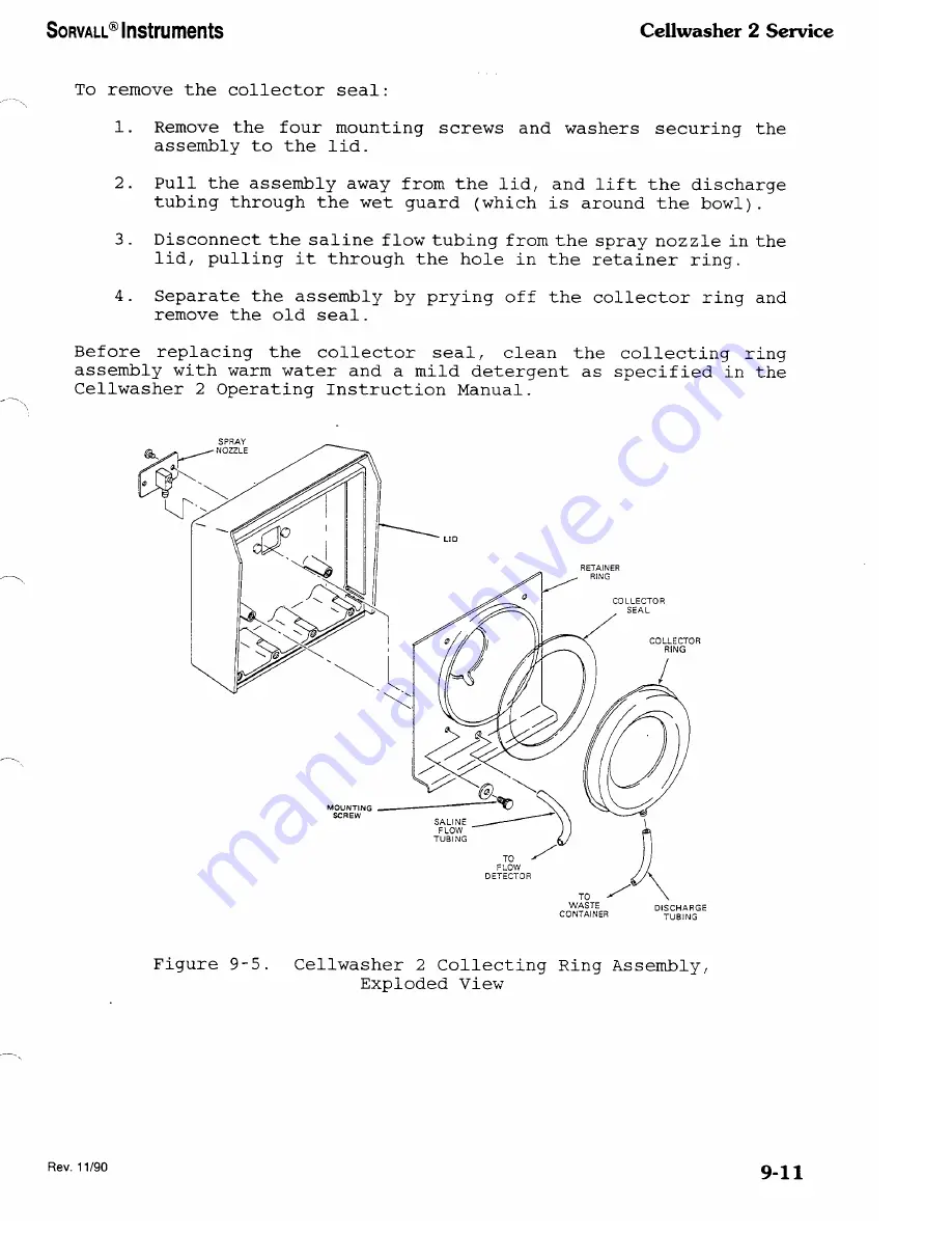 Sorvall Cellwasher 2 Service Manual Download Page 111