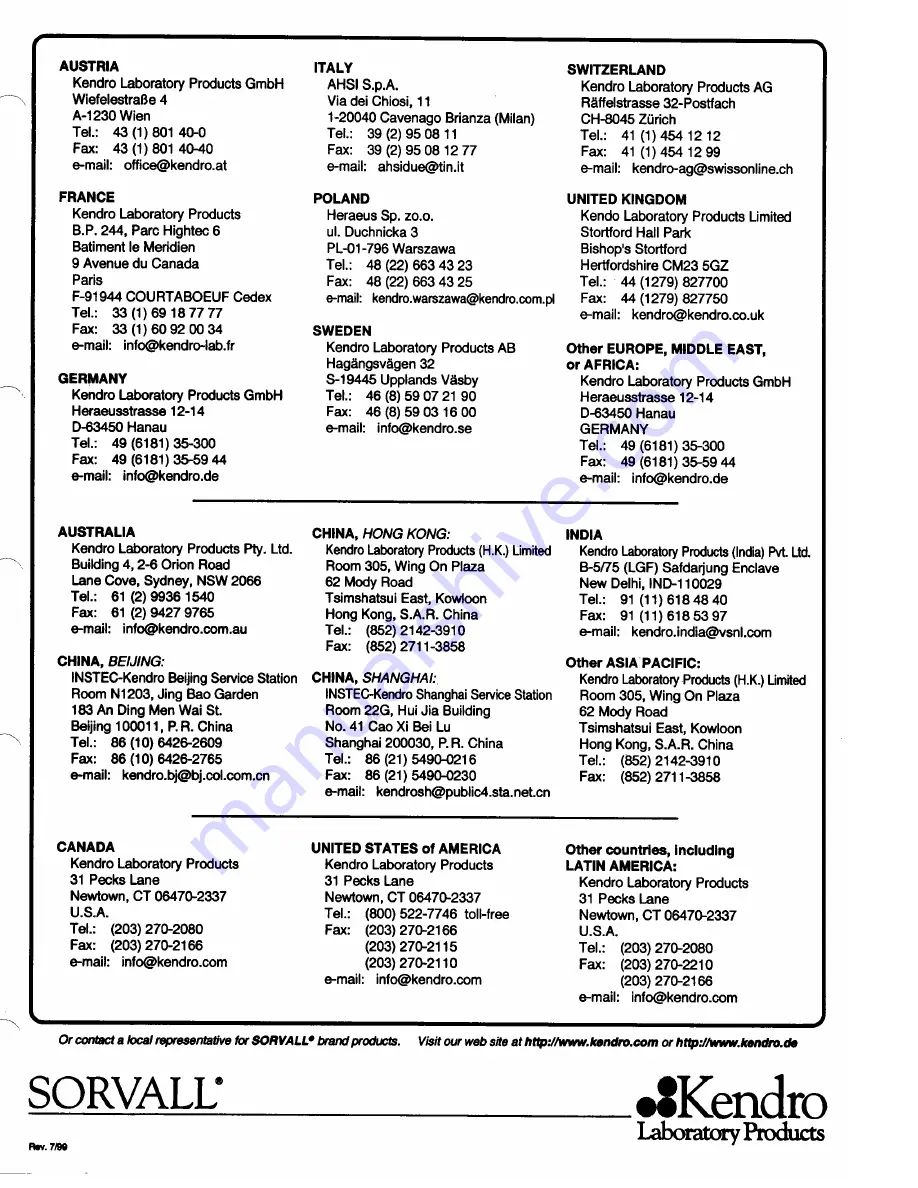 Sorvall Cellwasher 2 Service Manual Download Page 144