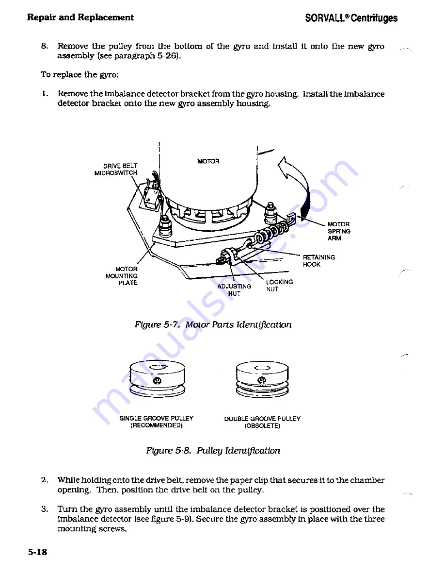 Sorvall RT/T6000 Service Manual Download Page 61