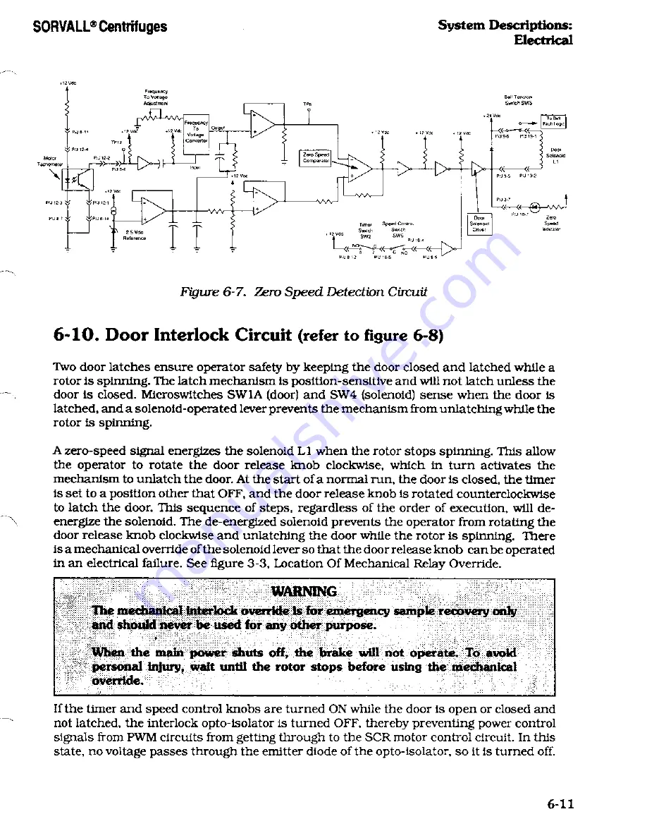 Sorvall RT/T6000 Service Manual Download Page 110