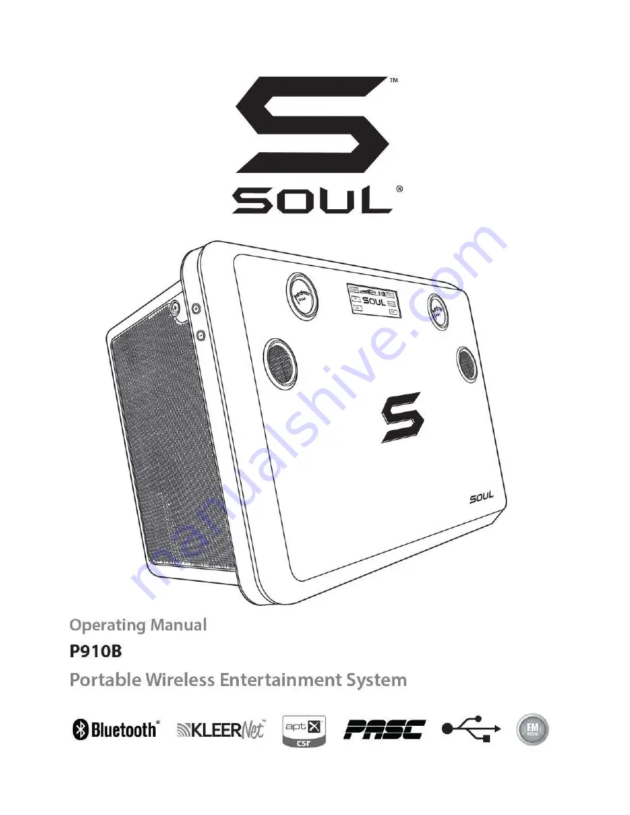 Soul P910B Скачать руководство пользователя страница 1