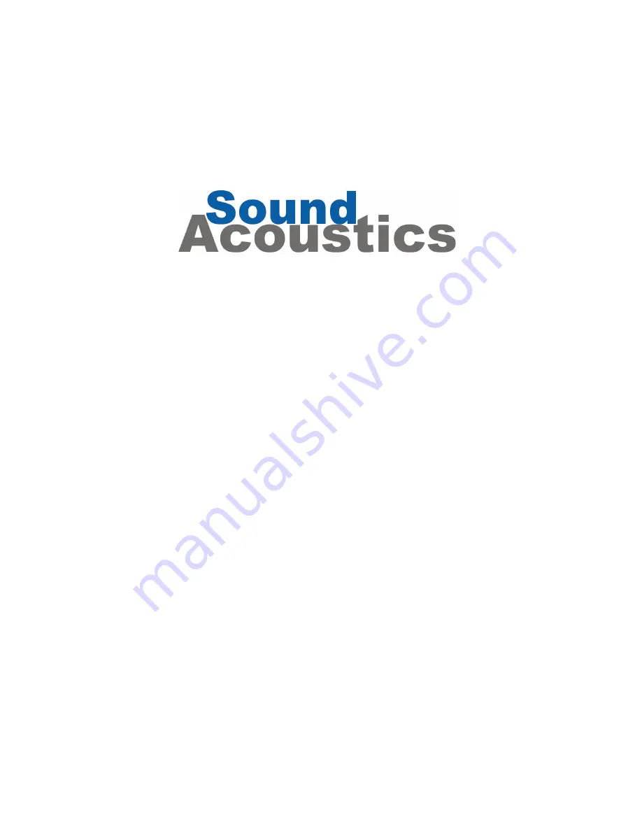 Sound Acoustics SA675H Owner'S Manual Download Page 1