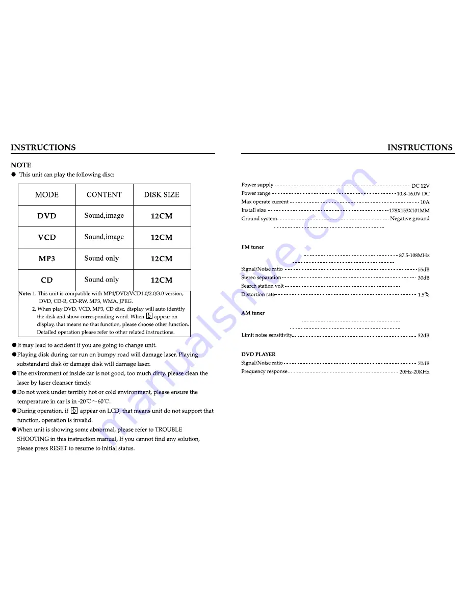 Sound Storm DD622B Скачать руководство пользователя страница 4