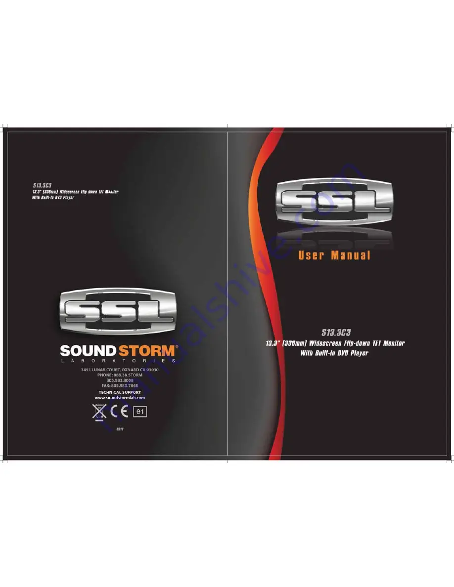 Sound Storm S13.3C3 User Manual Download Page 1