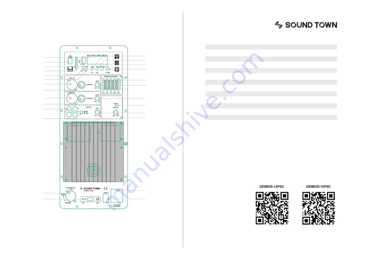 Sound Town DEIMOS-12PSC User Manual Download Page 2