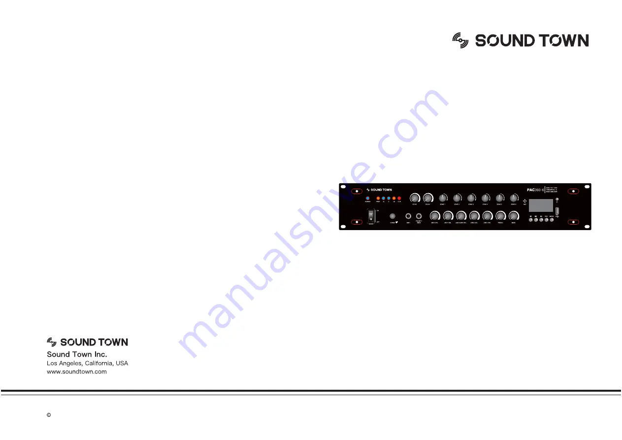 Sound Town PAC180-6 User Manual Download Page 1