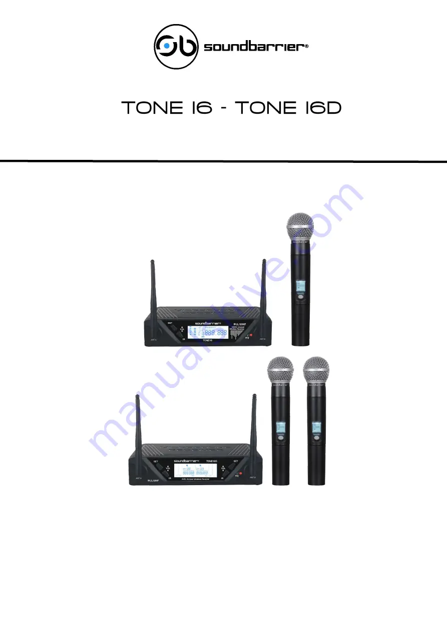 Soundbarrier TONE I6 Instruction Manual Download Page 1