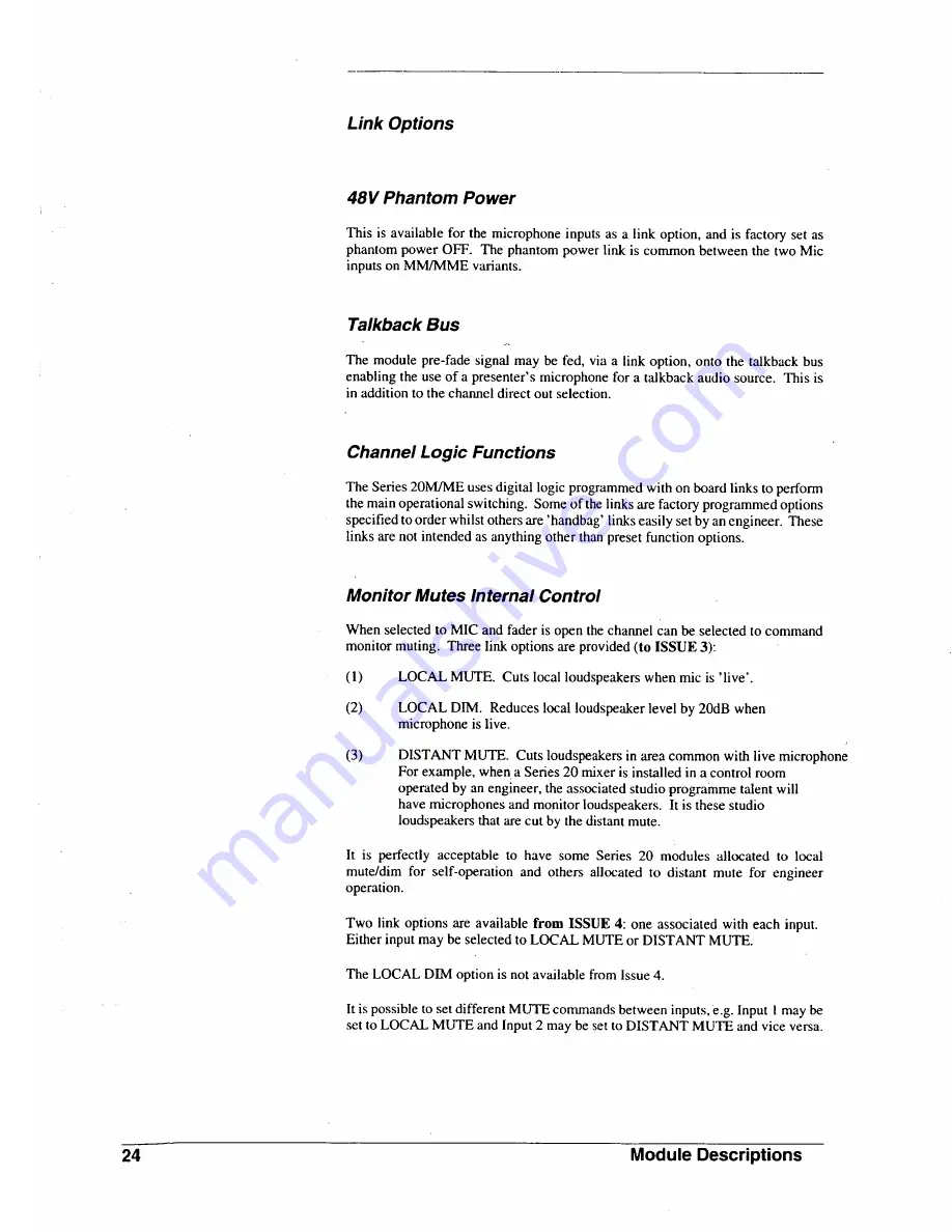 SoundCraft MBI Series 20 User Manual Download Page 28