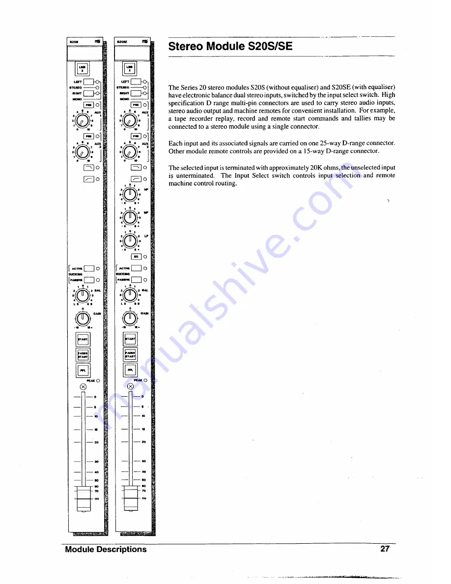 SoundCraft MBI Series 20 User Manual Download Page 31