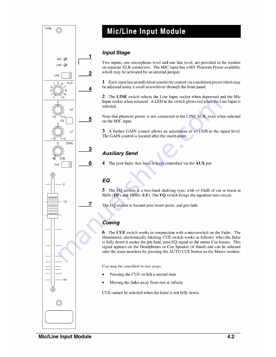 SoundCraft RM105 Скачать руководство пользователя страница 22