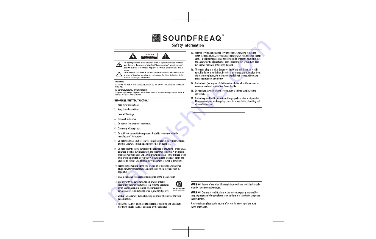 SoundFreaq SFQ-15 Quick Start Manual Download Page 3