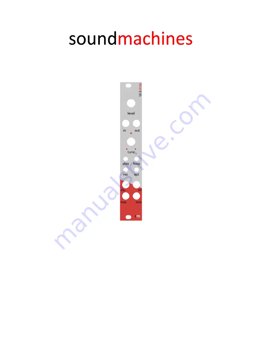 Soundmachines UL1uloop User Manual Download Page 1