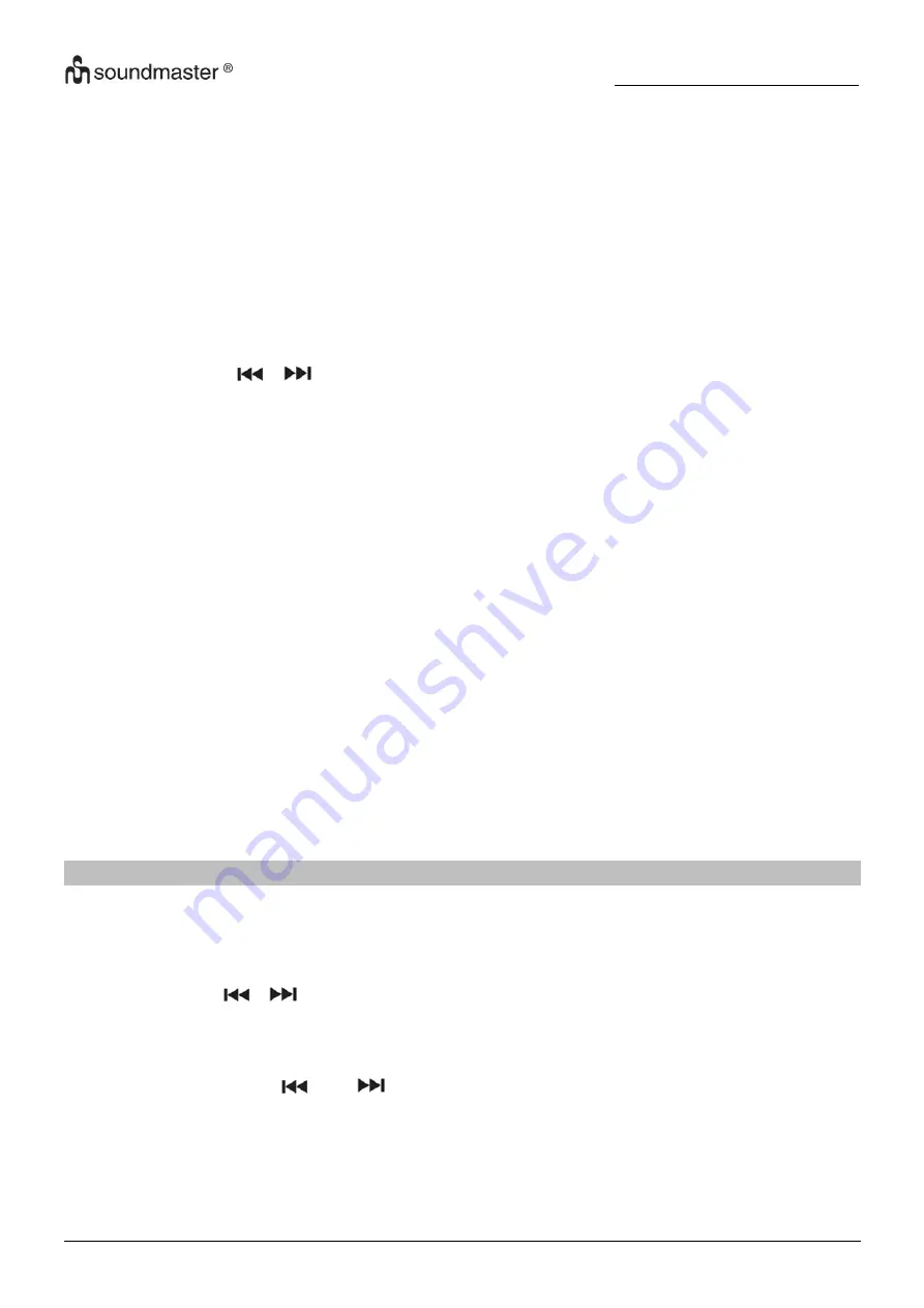 SOUNDMASTER 251218 Instruction Manual Download Page 12