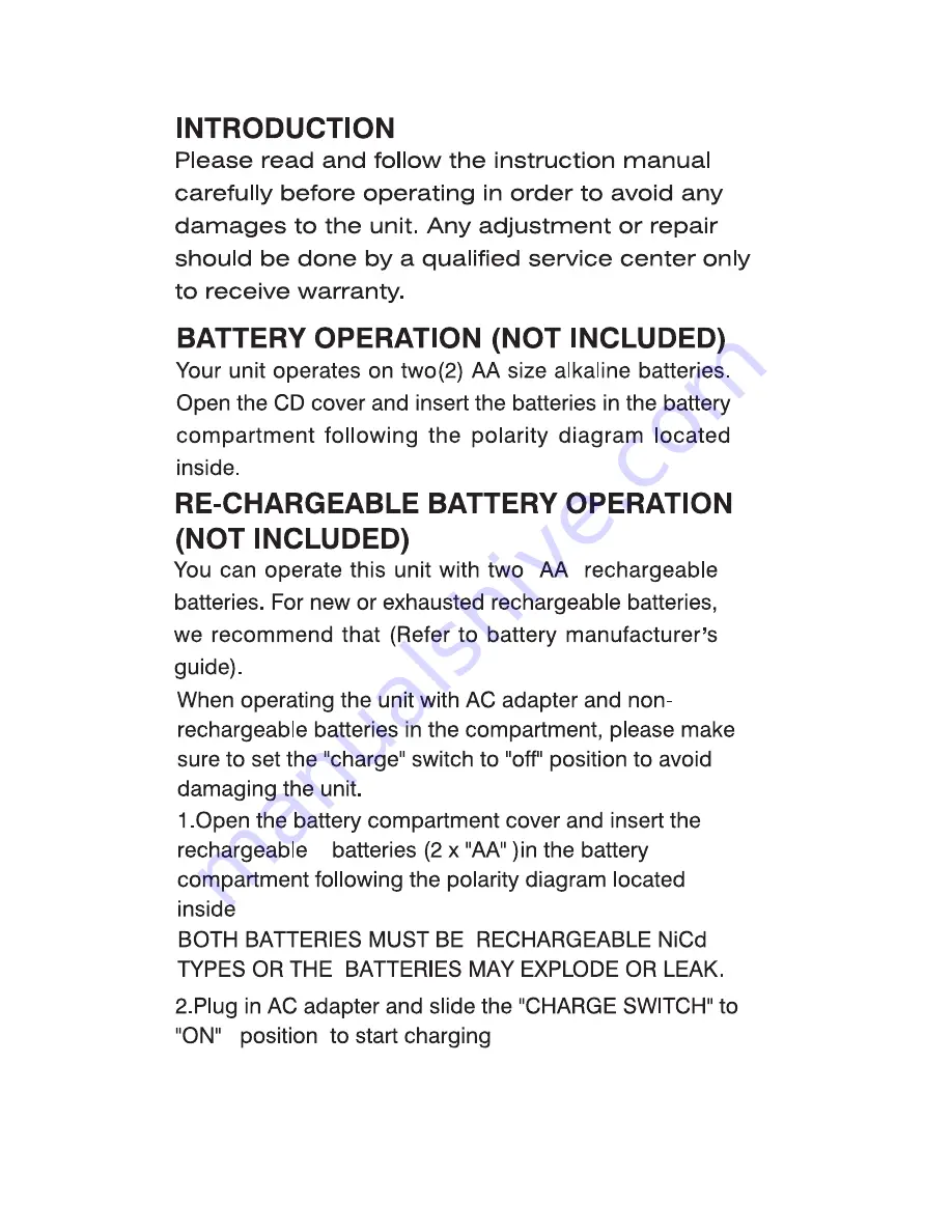 SOUNDMASTER CD-9160MP3 Instruction Manual Download Page 3