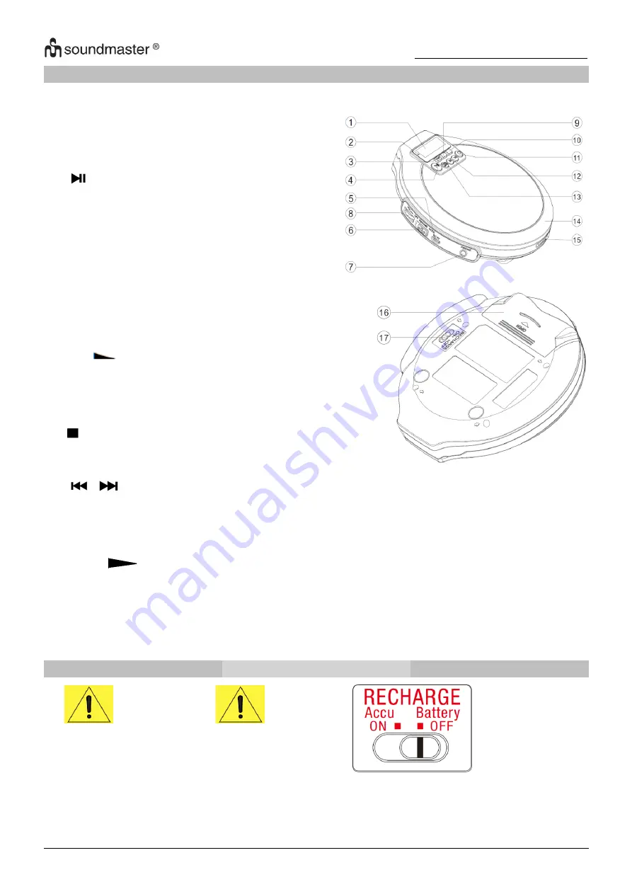 SOUNDMASTER CD9220 Instruction Manual Download Page 12