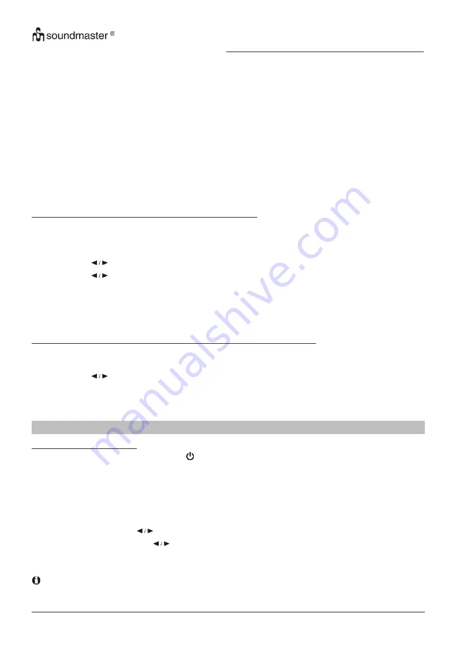 SOUNDMASTER DAB112 Instruction Manual Download Page 65