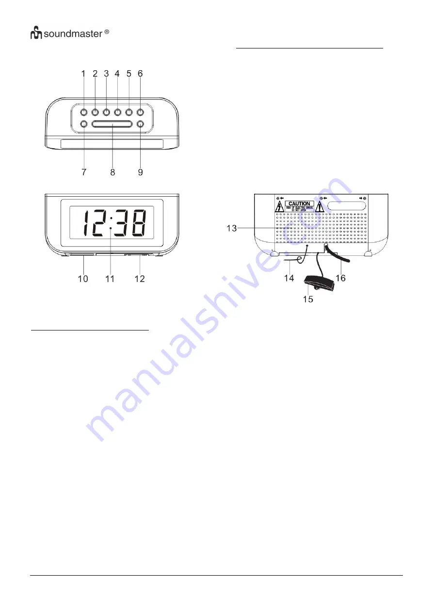 SOUNDMASTER FUR4005 Instruction Manual Download Page 10