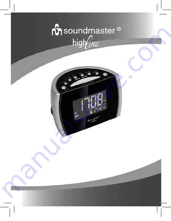 SOUNDMASTER High Line UR 108 Manual Download Page 1